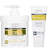 Advanced Clinicals Retinol Body Lotion | Crepey Skin Treatment | Unscented Firming Face Lotion | Retinol Body Cream | Body Butter Moisturizer For Loose Skin, Crepe Skin, Stretch Marks, W/Travel Size