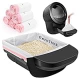 SZEE 120 Pack Litter Robot 4 Waste Bags, Large Drawstring Litter Box Liners, 3 mil Heavy-Duty Liners for Automatic Litter Box
