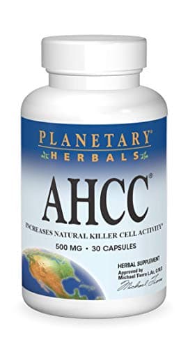 Planetary Herbals AHCC, For Immune System Support* 500 mg - 30 Capsules
