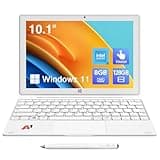 ECOHERO 2-in-1 Detachable Touch Screen Laptop, 8GB DDR4 RAM, 128GB SSD, 10.1" Win 11 Tablet with Keyboard, Pentium N5030 (Up to 3.1GHz), Dual-Band WiFi, Bluetooth, USB 3.0, Dual Camera