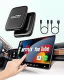2025 Upgraded Wireless CarPlay Adapter, 5-in-1 Apple CarPlay Wireless and Android Auto Wireless Adapter Support Netflix/YouTube/Mirroring/TF Card, Magic Ai Box for Cars from 2016 & iPhone iOS10+