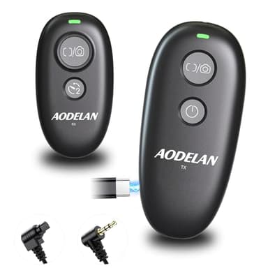 Upgraded Rechargeable Wireless Camera Remote Control Shutter Release for Canon EOS RP, R6 Mark II, Rebel T7, T6,T5, T3, SL2,5D Mark II,5D Mark III,5d Mark iv,6D Mark II, 7d Mark II,7D Series,5D Series