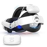 CYBVR Elite Comfort Head Strap with Hot Swappable Battery Pack for The Meta Quest 3 - Meta Quest 3S Accessories for Extended Gameplay and Superior Comfort