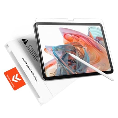 KCT 2 Pack Paperfeel Glass Screen Protector Compatible with iPad A16 11th Generation 11 inch/iPad 10th Generation 10.9 inch, Matte Surface, Tempered Glass with Bubble-Free Installation Tray