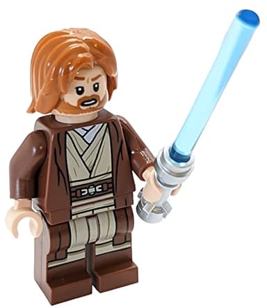Lego Star Wars Mini Figure - Obi-Wan Kenobi with Lightsaber (Approximately 45mm / 1.8 Inch Tall)