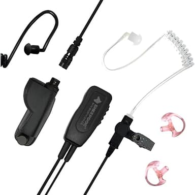 SHEEPDOG MICROPHONES Quick Disconnect Police Lapel Mic, Compatible with Motorola APX 6000 APX 7000 APX 8000 and APX 4000 Radios, Law Enforcement Earpiece Headset