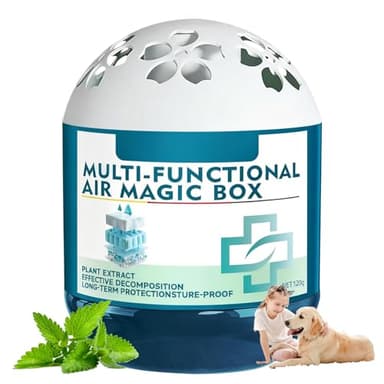 Indoor Air Purification Dust Removal Magic Box,Multi Functional Air Magic Box,Automatic Dust Collection Air Box for Home,Plant Extract Formula,No Electricity & Noise,For Any Room(120g)