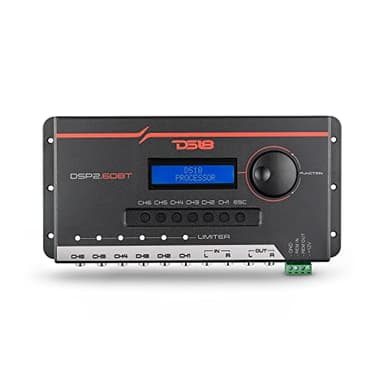 DS18 DSP2.6DBT 2-Channel in and 6-Channel Out Digital Sound Processor with Bluetooth and LCD Screen - Didactic and Intuitive Interface Through The App.
