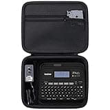 khanka Hard Travel Case Replacement for Brother P-Touch Pt-d400 PTD400AD, PT-D410 Label Maker, Case Only (Black)