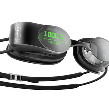 SPGUARD Holoswim2s AR Smart Swim Goggles with Swimming Fitness Tracker with Metrics Tracking & Real-time Display, Compatible with Garmin Watch and Open Water Mode