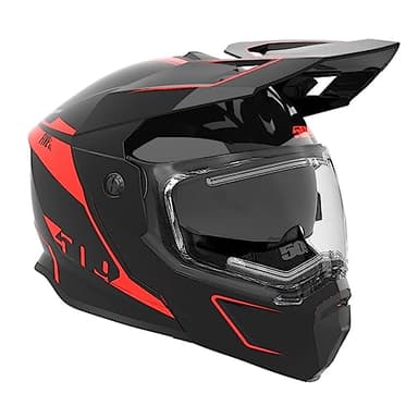 509 Delta R4 Ignite Snowmobile Helmet with Heated Shield (Matte Black Aura (2024) - Medium)