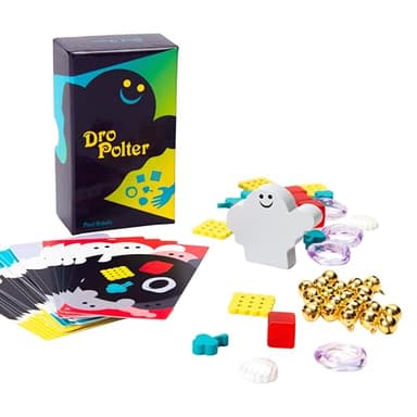 Oink Games DroPolter Fast-Paced Ghost Memory Party Game | Real-Time Pattern Recognition & Dexterity Challenge for Families and Kids | 2–5 Players | Ages 6+ | Portable Travel Game
