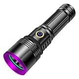 30W 365nm UV Flashlight USB Rechargeable UV Light High Power Black Light Flashlight for Pet Urine Detection, Resin Curing, Minerals, Blood tracking, Scorpion, Rockhounding,Yooperlites,A/C Leak Detect