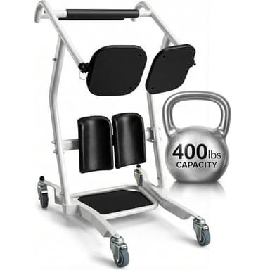Vive Mobility Sit to Stand Patient Lift for Handicapped - Stand Assist Lift Aid for Home Care Use - Elderly Lift Assist Transfer Device - Transport Chair Stand Assist for Seniors, Adults & Disabled