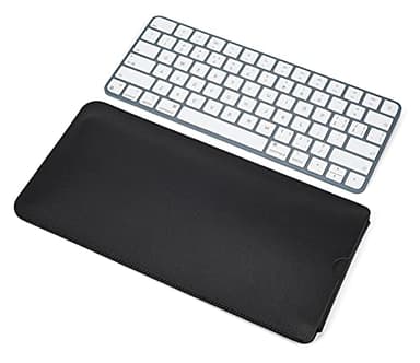 Magic Keyboard PU Leather Sleeve Case for 2024 2023 2021 Apple Keyboard M4 M3 M1 chip A2449 A2450 / MLA22LL/A A1644,Apple iMac 24 inch 2024 2023 Keyboards Bag Accessories-Black