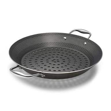 HexClad Hybrid Nonstick BBQ Grill Pan, Dishwasher-Friendly, BBQ and Oven-Safe Up to 900°F