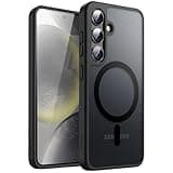 JETech Magnetic Case for Samsung Galaxy S24+ / S24 Plus 5G, Compatible with MagSafe, Translucent Matte Back Shockproof Phone Cover (Black)