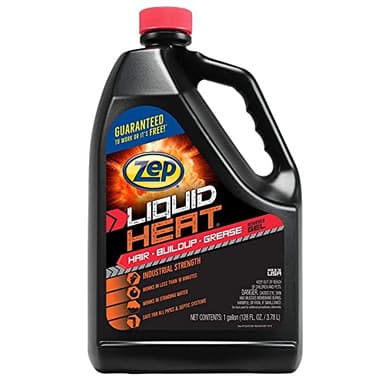 Zep Liquid Heat Clog Dissolver Gel - 128 Fl Oz (Case of 1) ZULHG128 - Professional Strength Formula Works in less than 10 Minutes