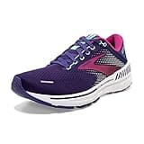 Brooks Women's Adrenaline GTS 22 Supportive Running Shoe - Navy/Yucca/Pink - 8.5 Medium