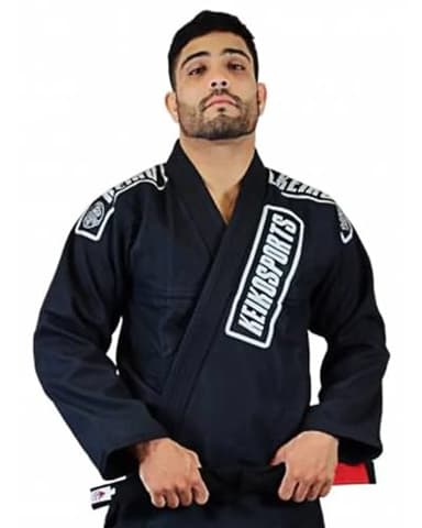 KEIKO SPORTS KeikoSports Summer bjj Gi | Brazilian Jiu Jitsu Gi | Handcrafted in Brazil (Black, A2)