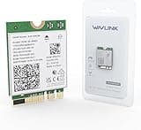 WAVLINK WiFi 6E Wireless Card with Bluetooth 5.3, 2025 Tri-Band AXE5400 NGW Network Card, Intel AX210, Ultra-Low Latency, Support Windows 10/11 (64bit), Linux, M.2/NGFF