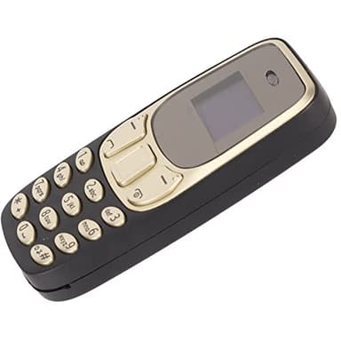 Zopsc BM10 Worlds Smallest Mobile Phone Unlocked, GSM 2 in 1 Mini Mobile Phone with Hands Bluetooth Dialler Dual SIM Card GSM. (Black Gold)
