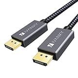 IVANKY DisplayPort Cable 10ft, DP to DP Cable, [4K@60Hz, 2K@165Hz, 2K@144Hz], Gold-Plated Braided High Speed Display Port Cable 144z 10ft, DisplayPort 1.2 Cable for Gaming Monitor, TV, PC, Laptop