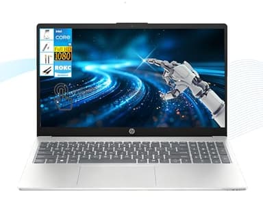 HP 15.6" FHD 300 Nits Touch Laptop | 13th Gen Intel Core i5-1334U 10-Core | 16GB RAM 512GB SSD | Long Battery Life| Privacy Camera| Wi-Fi 6| Copilot AI | Windows 11| for Business & Student| RK Bundle