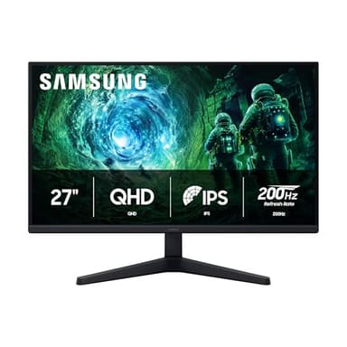 SAMSUNG 27” Odyssey G5 G53F QHD Resolution Gaming Monitor, HDR10, 200Hz Refresh Rate, IPS Panel, AMD FreeSync™ Premium, Black Equalizer, Auto Source Switch, LS27FG53DENXZA