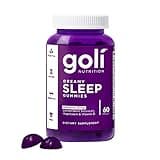 Goli Dreamy Sleep Gummy - 60 Count - Melatonin, Vitamin D, Magnesium, and Lemon Balm Extract - Gelatin-Free, Gluten-Free, Vegan & Non-GMO
