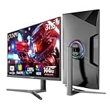 CUNPU 32 Inch 4K 144Hz Gaming Monitor, UHD Fast IPS Panel, 1ms GTG, sRGB 120%, Freesync & G-Sync, Built-in Dual Speakers, HDR10, VESA, DisplayPort, HDMI, Height/Tilt/Swivel Adjustment