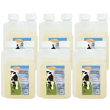 Country Vet FarmGard Permethrin Concentrate - 32 Ounce (Case of 6) 343961CVA - Gets Rid of Flies, Mosquitoes, Silverfish, Cockroaches, Fleas, Millipedes, Gnats, Fruit Flies, Ticks, Lice, Spiders