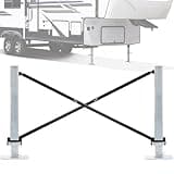 Racewill X-Brace Stabilizer Rear Cross Stand Mounting Bracket Compatible with RV Travel Camper Trailer with Fifth Wheel