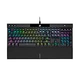 Corsair K70 RGB PRO Wired Mechanical Gaming Keyboard (Cherry MX RGB Red Switches: Linear and Fast, 8,000Hz Hyper-Polling, PBT Double-Shot PRO Keycaps, Soft-Touch Palm Rest) QWERTY, NA - Black