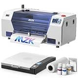 MZK A3Plus XP600 DTF Printer,Doubled Printing Speed Compared to L1800,5 inch LED Multi-Function Fouch Screen,Built-in White Circulation and Automatic Cleaning(XP600 A3 Plus Printer+Oven