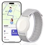 Generic Mini GPS Tracker for Kids, Teens, Special Needs - Hidden iOS Real-Time Locator Watch Band - No Monthly Fee, white