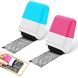 2 PCS Identity Theft Protection Roller Stamp, Protect Your ID Theft Protection Roller Stamp, Wide Roller Stamp for Mail Address ID Blackout