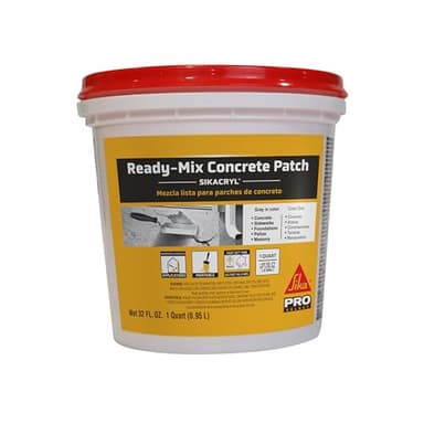 Sika - Sikacryl - Gray - Ready-Mix Concrete Patch - for Repairing spalls and Cracks in Concrete and Masonry - Textured - 1 qt (Pack of 1)