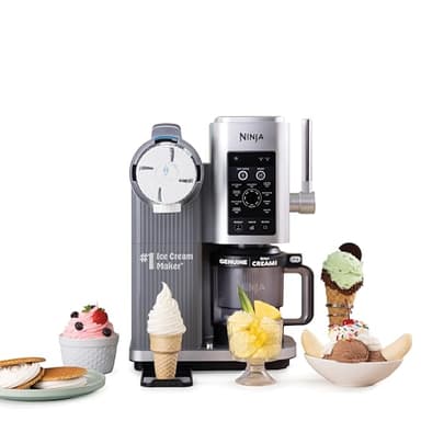 Ninja CREAMi Scoop & Swirl Ice Cream Maker, Soft Serve Desserts, Sorbet, Milkshakes, Frozen Yogurt and More, 13-in-1 Programs, Includes Handle and Two 16 oz 2-in-1 Pints, NC701