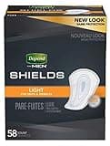 DependsMen Incontinence Shields/Pads Light Absorbency - 1 Box