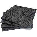 EKON 4-Pack RV Jack Stabilizer Pads 12x12x0.75 - Slip-Resistant RV Jack Pads - Rubber Levelers for Campers and Trailers - Prevents Sinking and Aids in Stabilizing