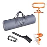 Heavy Duty Dog Anchor, Dog Tie Out Stake for Dogs up to 220lbs, 360° Degree Rotation Dog Tether, No tangling Dogs Stake Kits for Yard, Outdoor, Beach, Trampoline