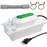Condensate Pump, 6.6 ft/2 m Lift, 110V Removal HVAC Drain Pump, 5W AC Condensate Removal Pump with 100 L/H Flow for Air Conditioner Commercial Ice Makers, 3.3' Power Cord