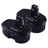 2-Pack 18V 3.6Ah DC9098 DC9099 Replacement Battery for Dewalt 18V Battery DC9096 DC9098 DC9099 DW9095 DW9096 DW9098 DE9038 Compatible with Dewalt 18 Volt Battery Tools Drills Drivers Wrench (Black)