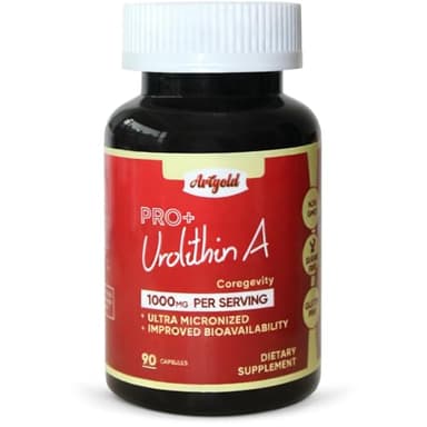 Urolithin A PRO 1000mg Ultra-Micronized Postbiotic Supplement for Cellular Energy, Support Healthy Aging, Longevity Complex, Mitochondrial Support. Pomegranate-Derived Vegan & Non-GMO. 90 Caps