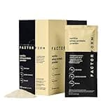 FACTOR FORM Whey Protein Powder | 100% Whey Isolate | 25g Protein & 6.3g BCAAs | Low Carb & Keto-Friendly | No Added Sugar | 15 Packets | Vanilla Flavor