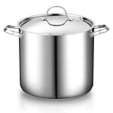 Cooks Standard 18/10 Stainless Steel Stockpot 20-Quart, Classic Deep Cooking Pot Canning Cookware with Stainless Steel Lid, Silver