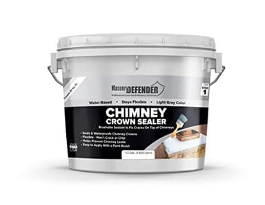 MasonryDefender Chimney Crown Sealer - Brushable Waterproof Sealant Prevents Leaks - 1/2 Gallon