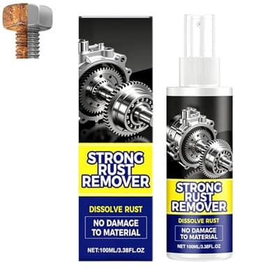 HISKI Rust Remover Spray for Metal,Rust Remover Spray Heavy Duty Metal Cleaner, Upgrade Rust Remover for Metal, Multipurpose Rust Stain Remover Spray (1PC)