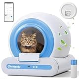 J JORBASADO Self Cleaning Litter Box Automatic Cleaning 65L+9L with APP Control Odor Removal Device Automatic Cat Litter Box for Multiple Cats Families